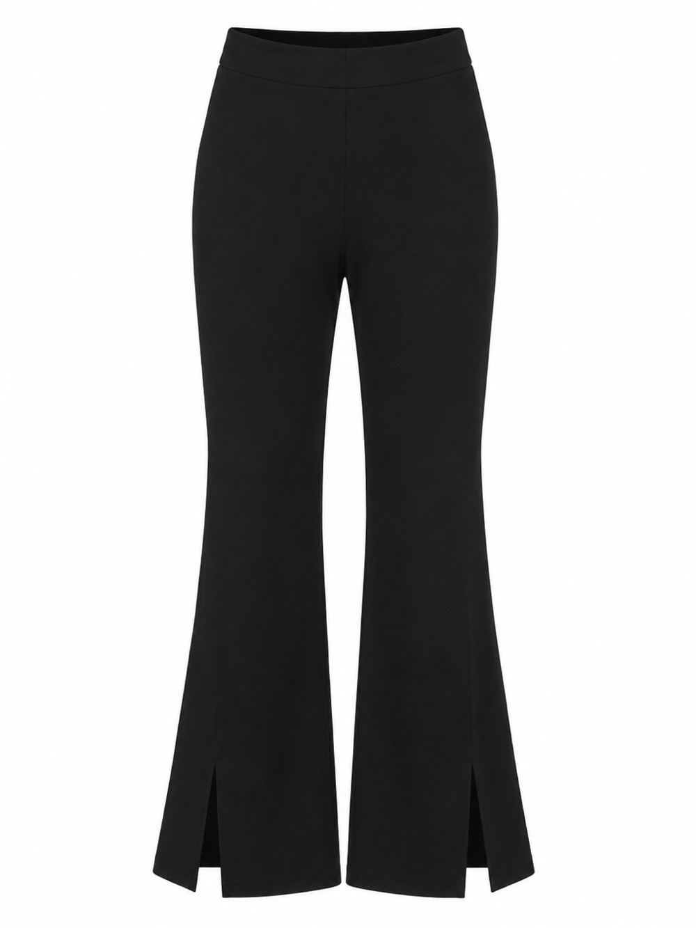 SPANX The Perfect Pant Split Hem Wide Leg Pants Black Size XL